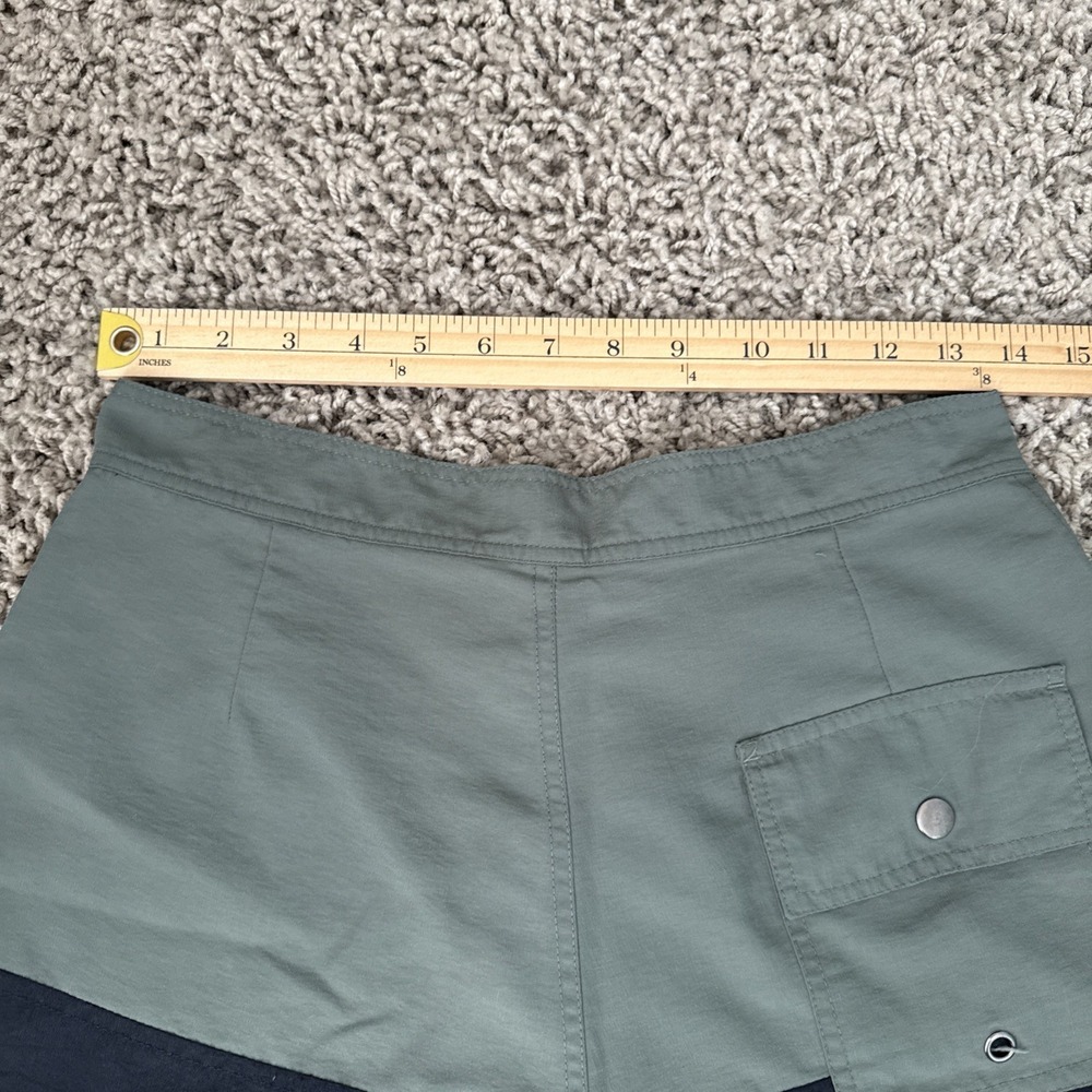 Saturdays Surf NYC Mens Colorblock Board Shorts Black Green Sz 28 Swim Trunks 5" - Picture 7 of 12